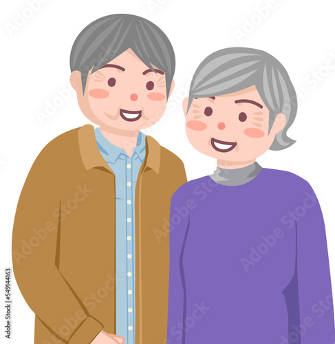 仲睦まじい高齢夫婦
