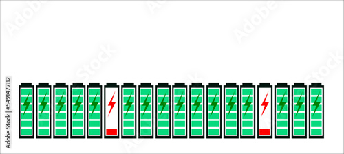 Vector design of burnout or worn out or exhausted battery.