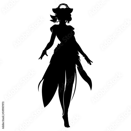 Simple character silhouette design