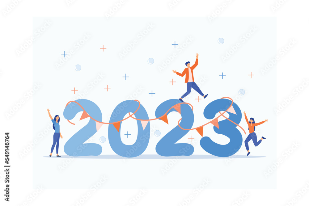 People Partying To Celebrate New Year s Eve From 2022 To 2023 Happy