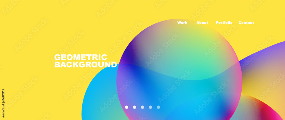Flowing gradient colors and round elements and circles. Vector illustration for wallpaper, banner, background, leaflet, catalog, cover, flyer Flowing gradient colors and round elements and circles. Vector illustration for wallpaper, banner, background, leaflet, catalog, cover, flyer