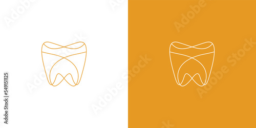 Modern elegant and professional dental icon logo 2