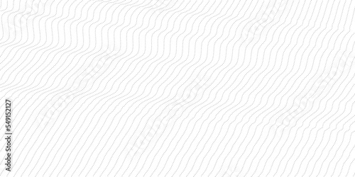 Abstract wavy background. Thin line on white. Abstract particle structure background