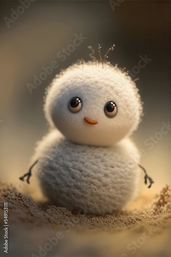 Fuzzy Little Snowman