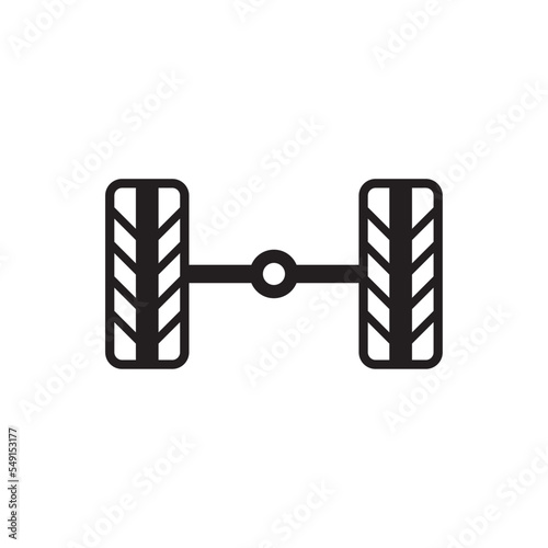 suspension icon , automotive icon vector