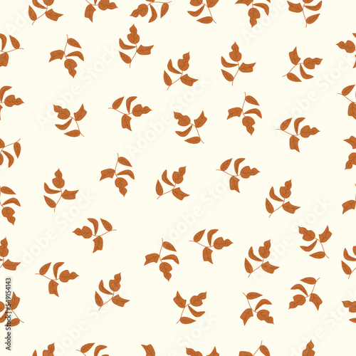 Seamless floral pattern Vector set of seamless patterns flower minimal Style.