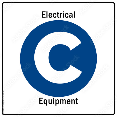 Fire emergency sign electrical equipment