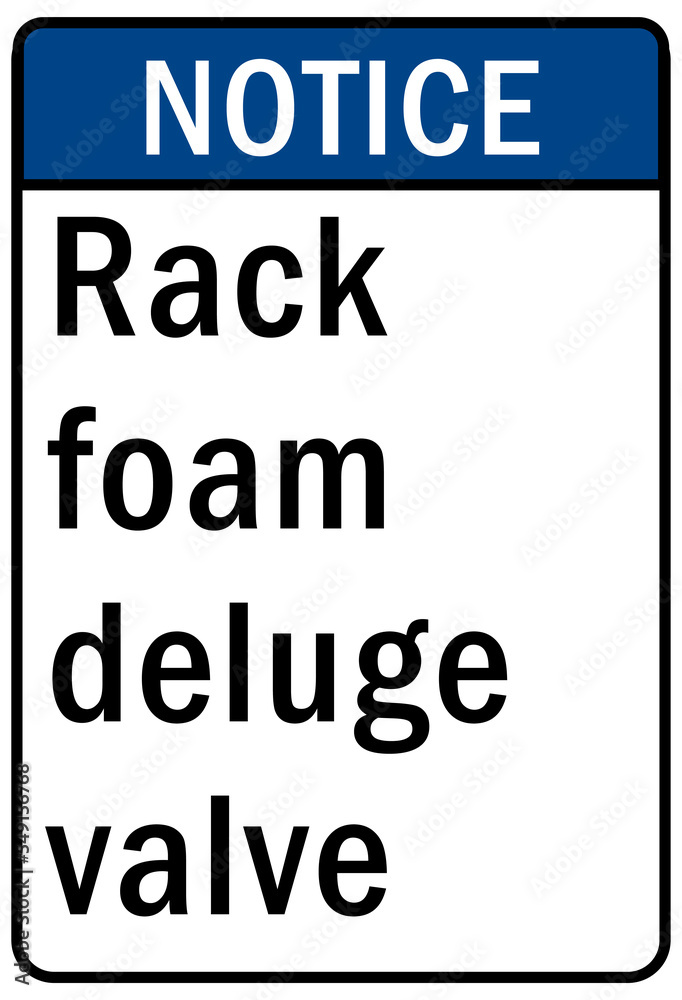 Fire emergency sign rack foam deluge valve Fire emergency sign rack foam deluge valve