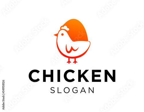 Logo about Chicken on white background. created using the CorelDraw application.