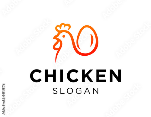 Logo about Chicken on white background. created using the CorelDraw application.