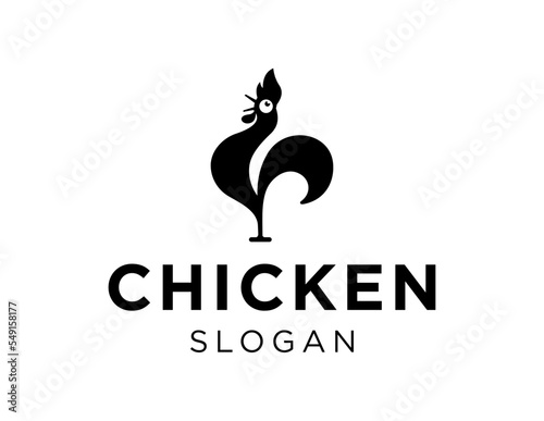 Logo about Chicken on white background. created using the CorelDraw application.