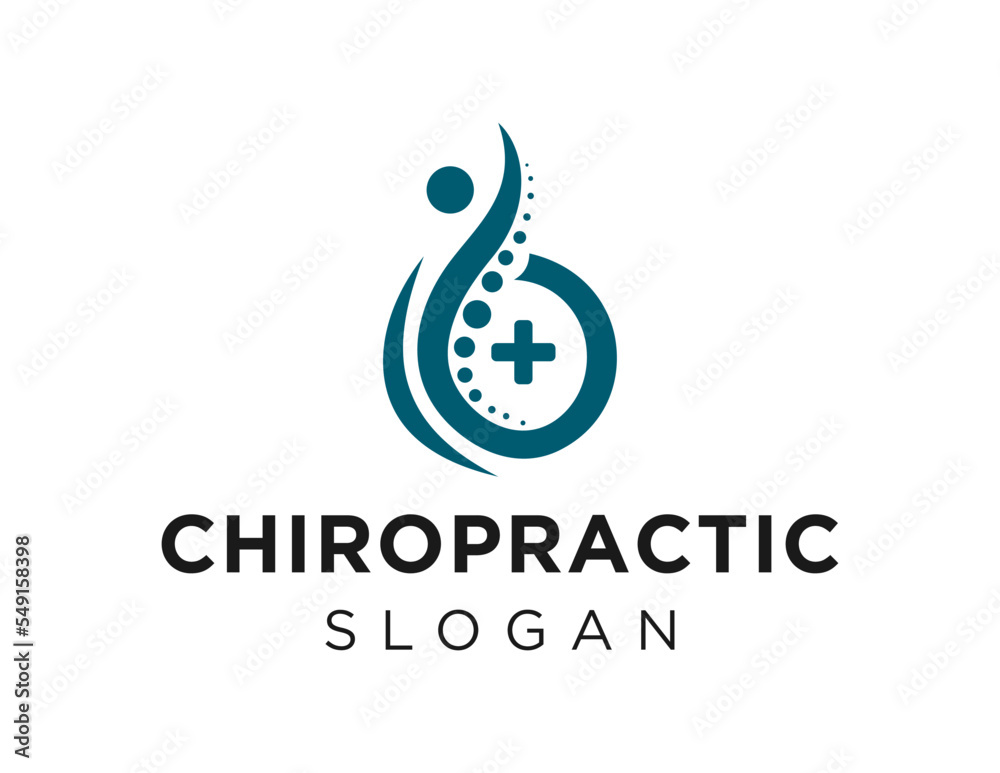 Obraz premium Logo about Chiropractic on white background. created using the CorelDraw application.