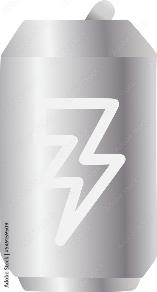 Silver Beverage canned with Cool pattern design. Silver Beverage canned with Cool pattern design.