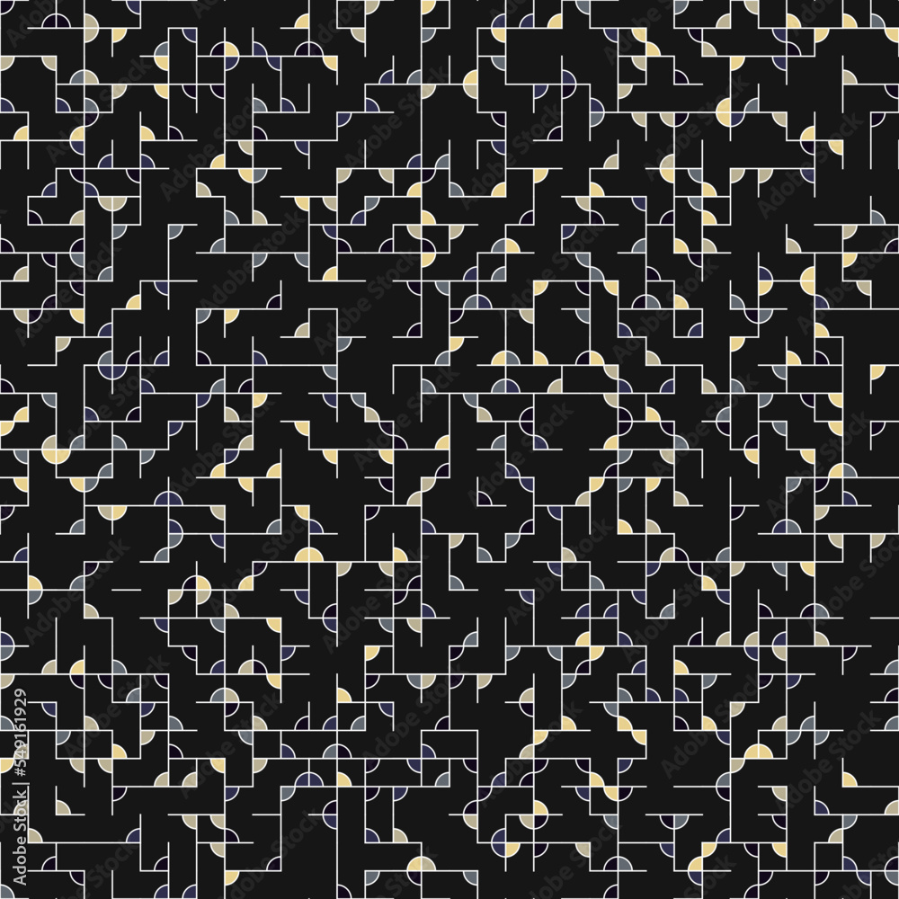 Obraz premium Decorative diagram colorful geometric figures background illustration
