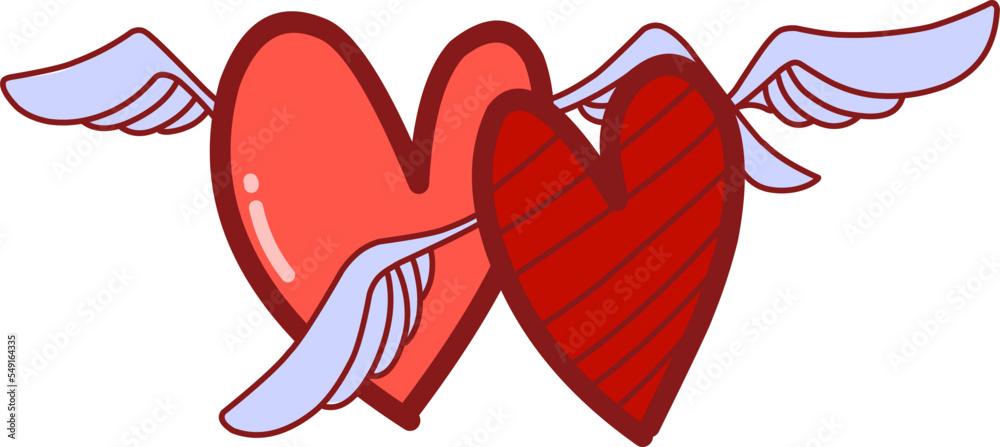 Hand drawn hearts doodle vector Hand drawn hearts doodle vector