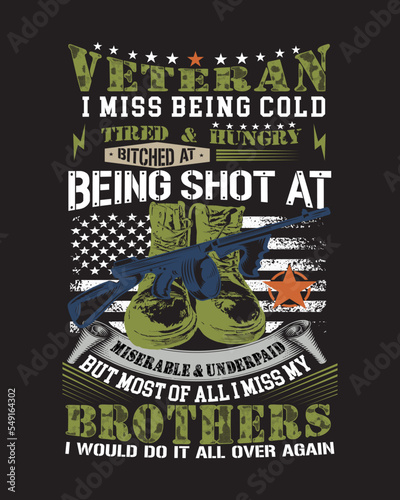 I miss my brothers Vector t-shirt design for veterans