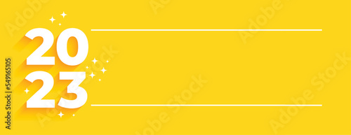 happy new year 2023 holiday banner with text space