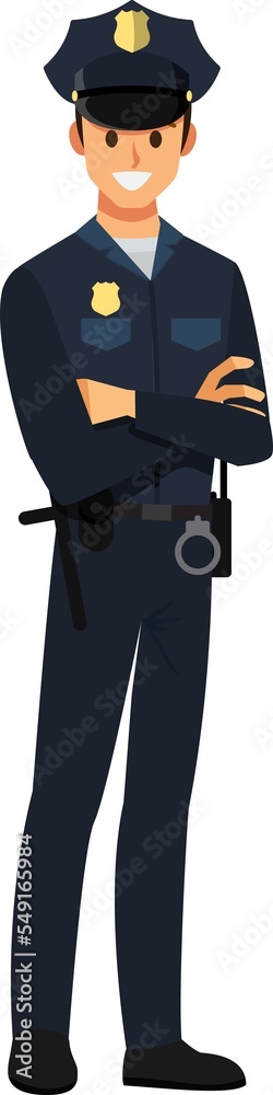 policeand cop character 