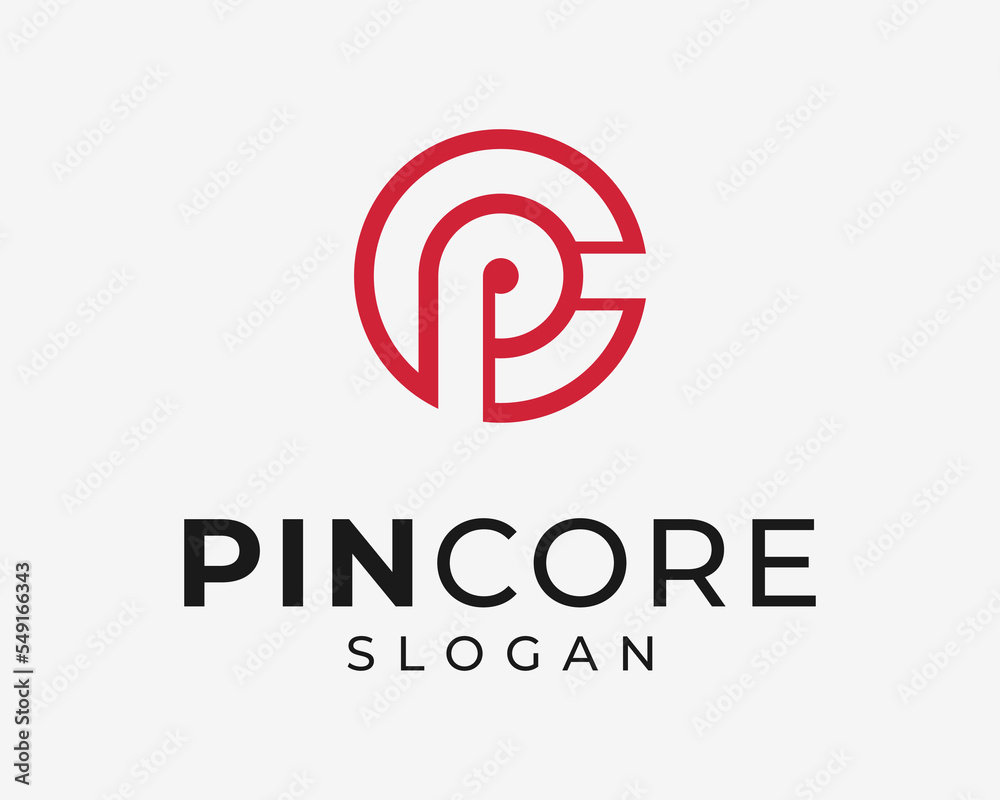 Letter CP PC Monogram Circle Round Circular Shape Simple Minimal Minimalist Line Vector Logo Design Letter CP PC Monogram Circle Round Circular Shape Simple Minimal Minimalist Line Vector Logo Design