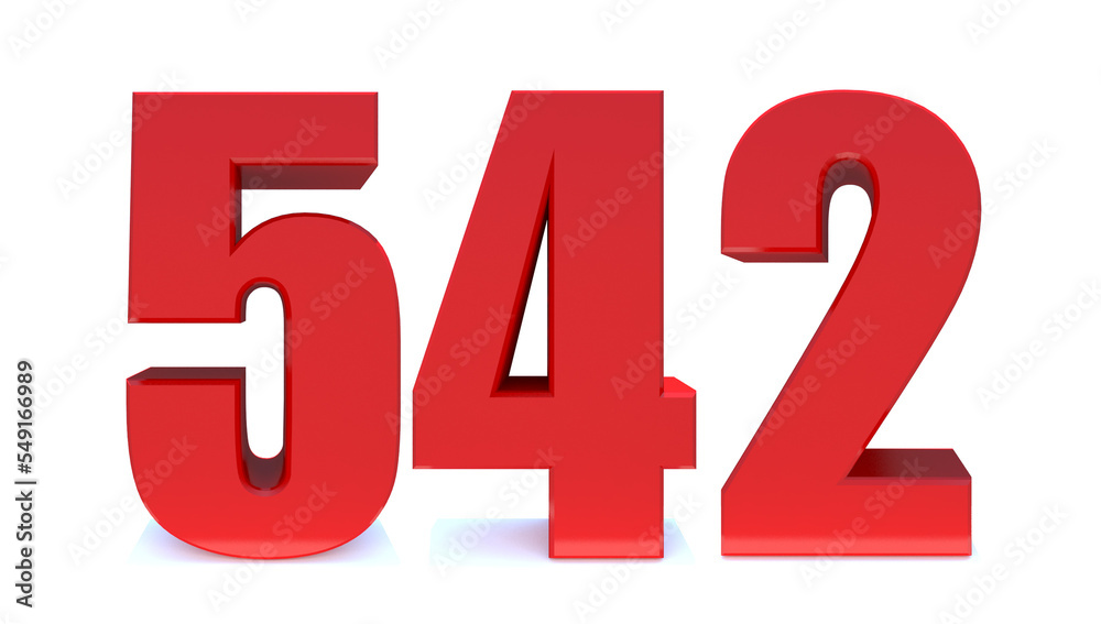 542 number 542 number
