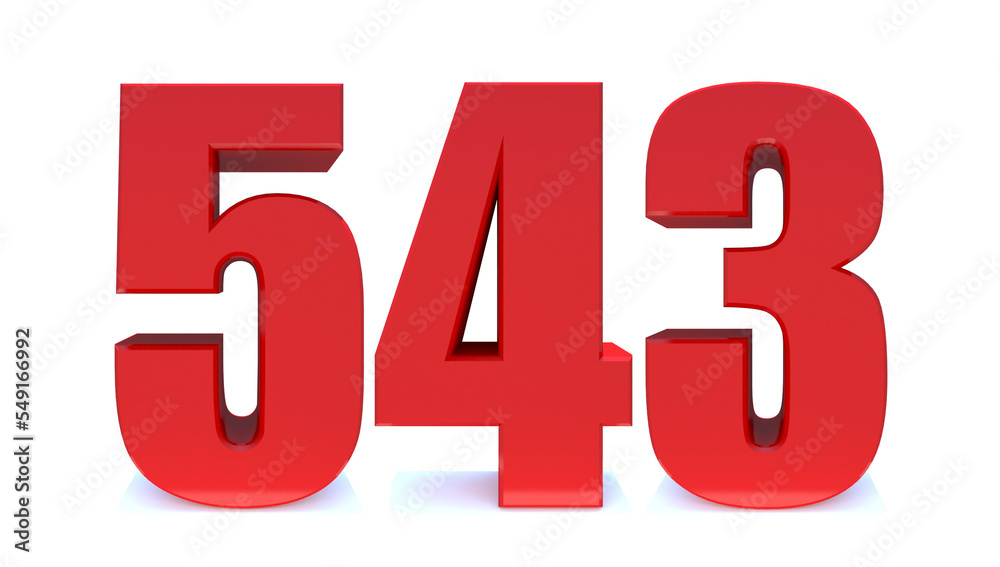 543 number 543 number
