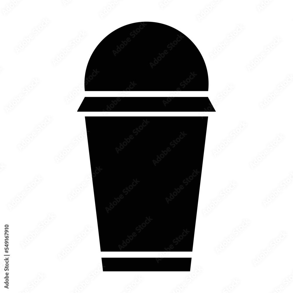Beverage container, coffee cup, disposable cup icon Beverage container, coffee cup, disposable cup icon