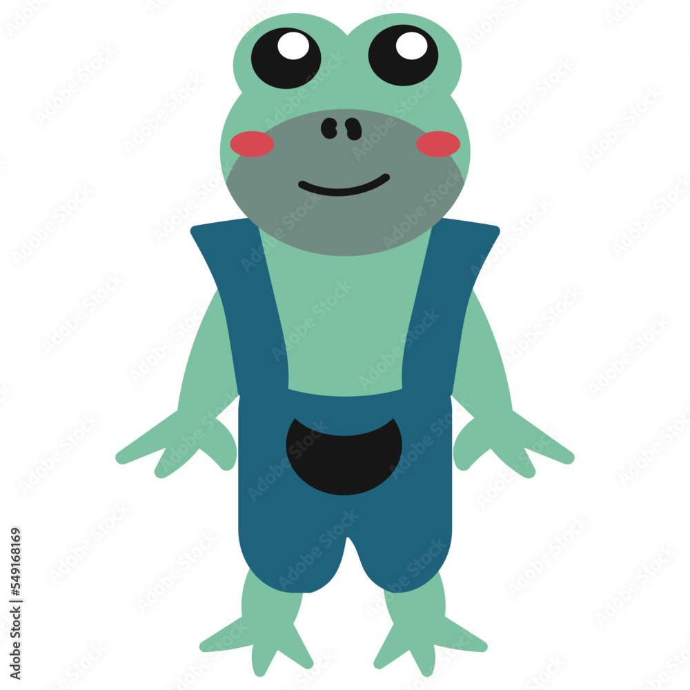 Obraz premium Cute Frog Hand Drawn illustration