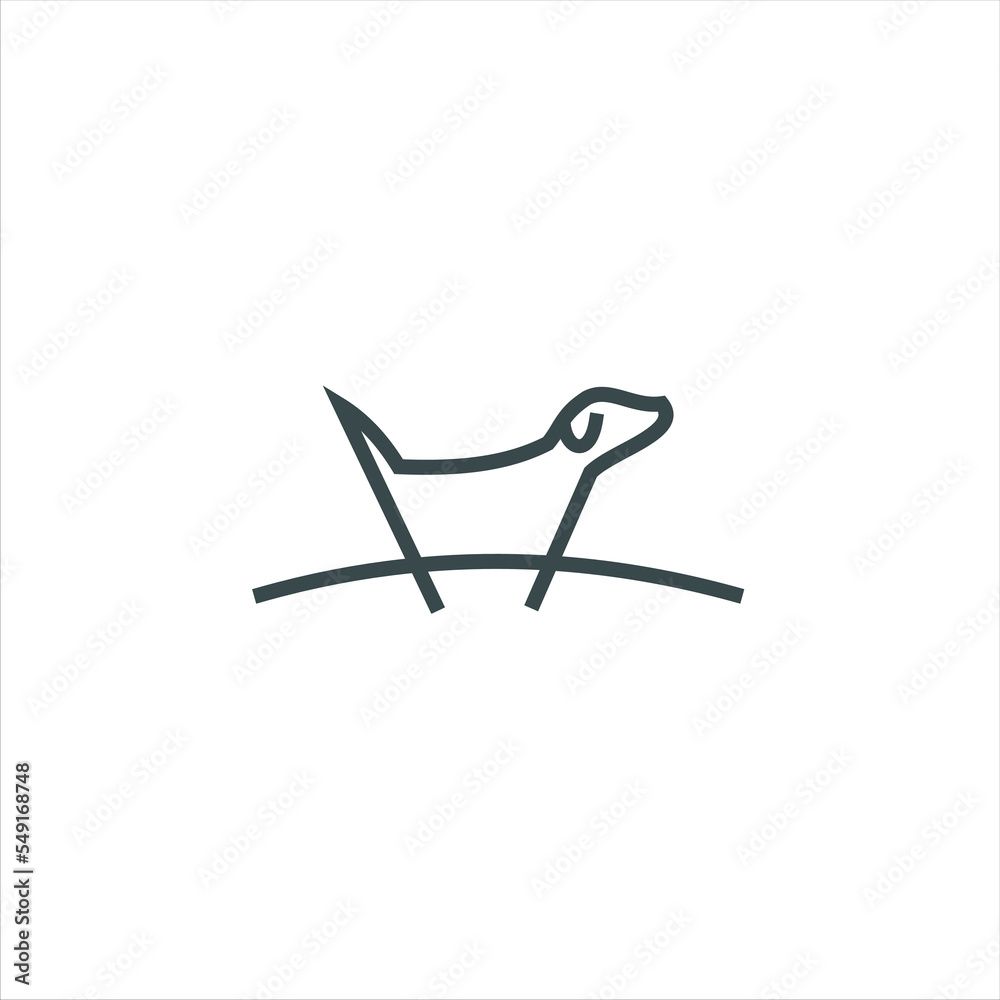 Dog logo Design Vector Template. Dog icon logo vector Dog logo Design Vector Template. Dog icon logo vector