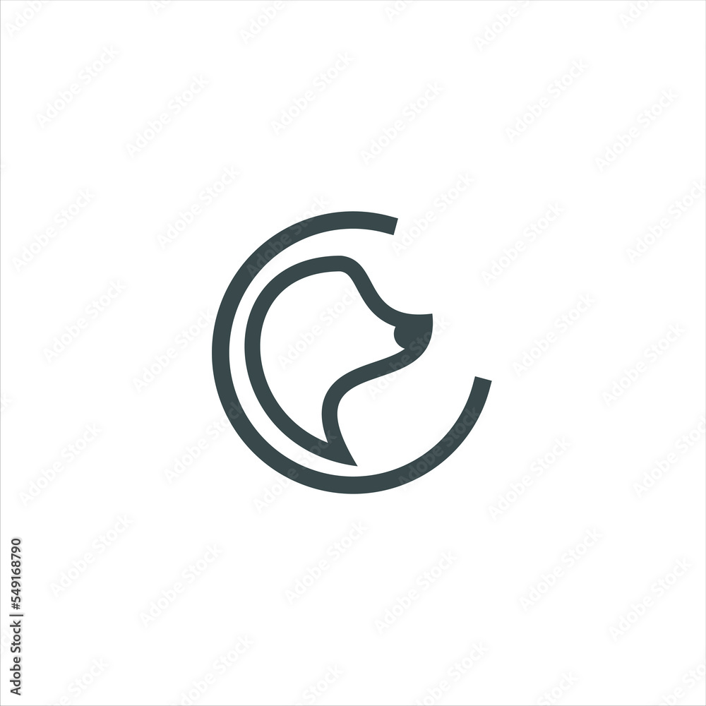 Dog logo Design Vector Template. Dog icon logo vector Dog logo Design Vector Template. Dog icon logo vector