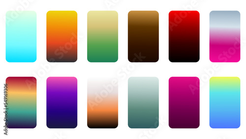 Colorful Gradients set collection vector