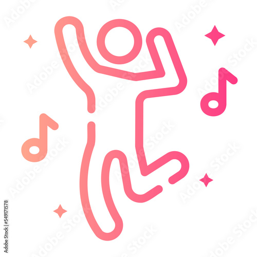 dance gradient icon