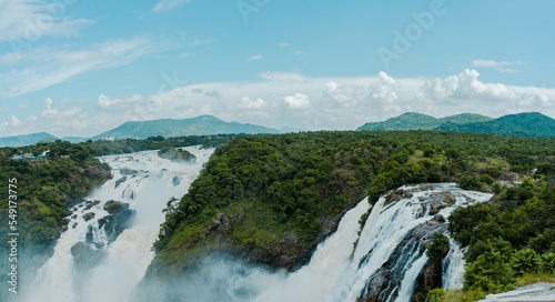 Water fall Shivanasamudra and Gaganachukki water falls from the state of Karnataka India