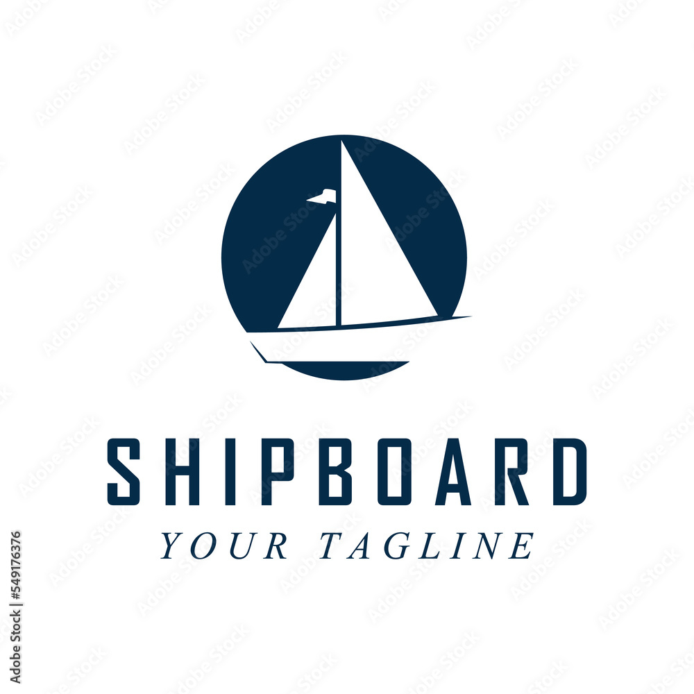 shipboard logo and vector with slogan template shipboard logo and vector with slogan template