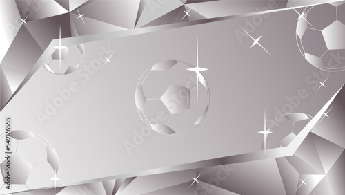 luxury grey Football template background vector illustration