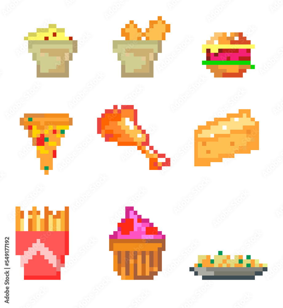 Food pixel art