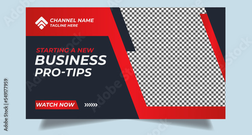 Editable youtube thumbnail design for any youtube videos customizable video thumbnail design video cover fully editable thumbnail template for social media concept. 