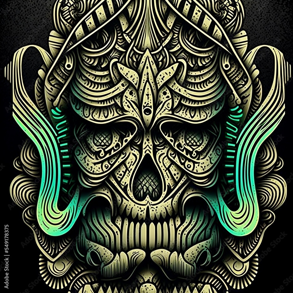 Midjourney abstract render of a mockup human skull Midjourney abstract render of a mockup human skull