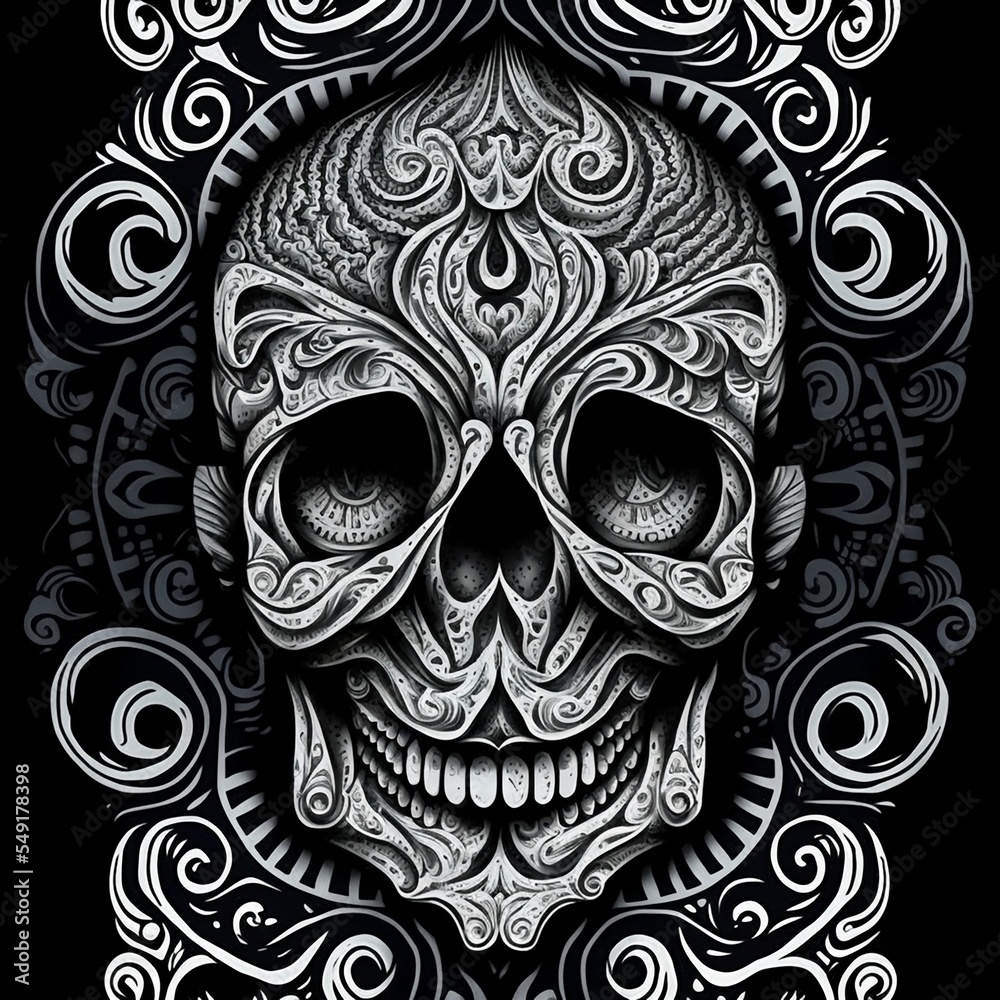 Midjourney abstract render of a mockup human skull Midjourney abstract render of a mockup human skull