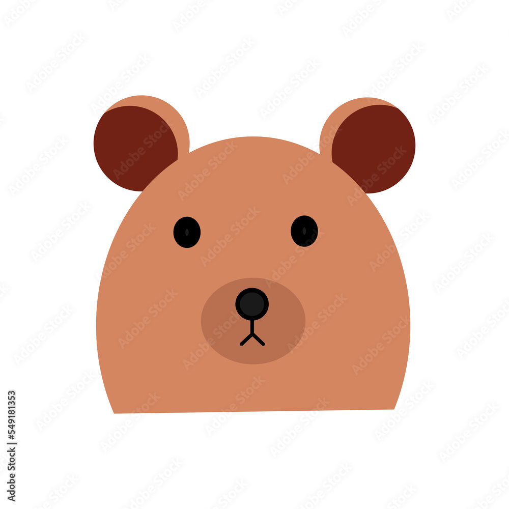 Fototapeta premium Cute bear character illustration design