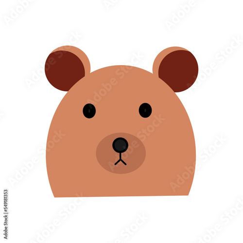 Cute bear character illustration design