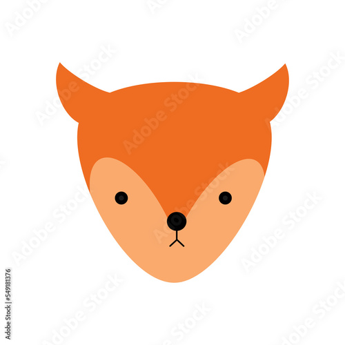 Cute fox character illustration design