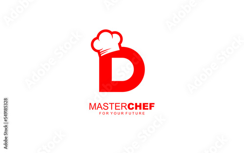 D logo cafe or restaurant for branding company. cooking template vector illustration for your brand.