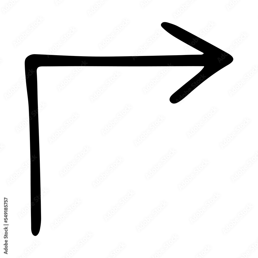 Hand drawn ink arrow illustration in sketch style. Business doodle clipart. Single element for design Hand drawn ink arrow illustration in sketch style. Business doodle clipart. Single element for design