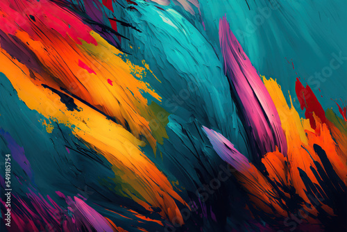 Expressive abstract paint wallpaper