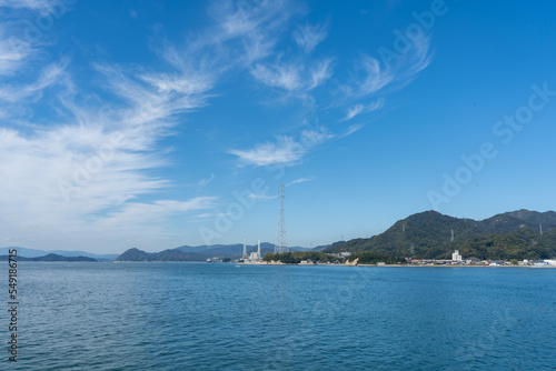 beautiful and calm inland sea  setouchi  JAPAN 