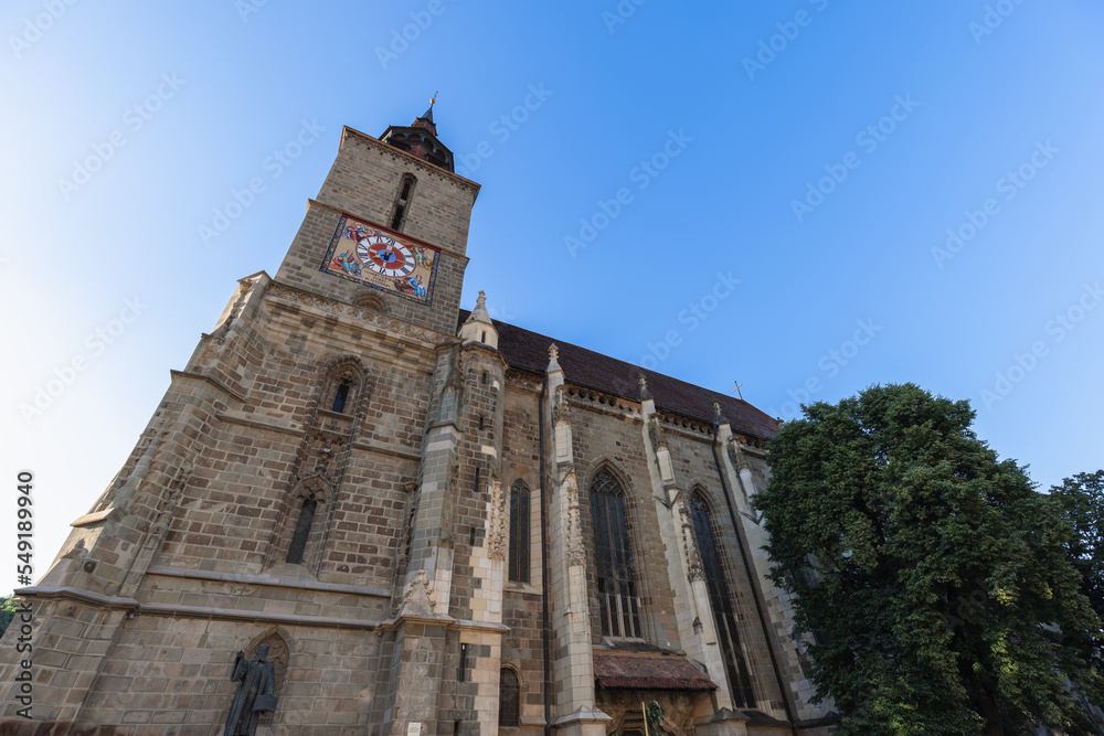 Black Church (Biserica Neagra) got its name because it has blackened of environmental pollution after Brasov has turned into an industrial city in the 19th century, Romania