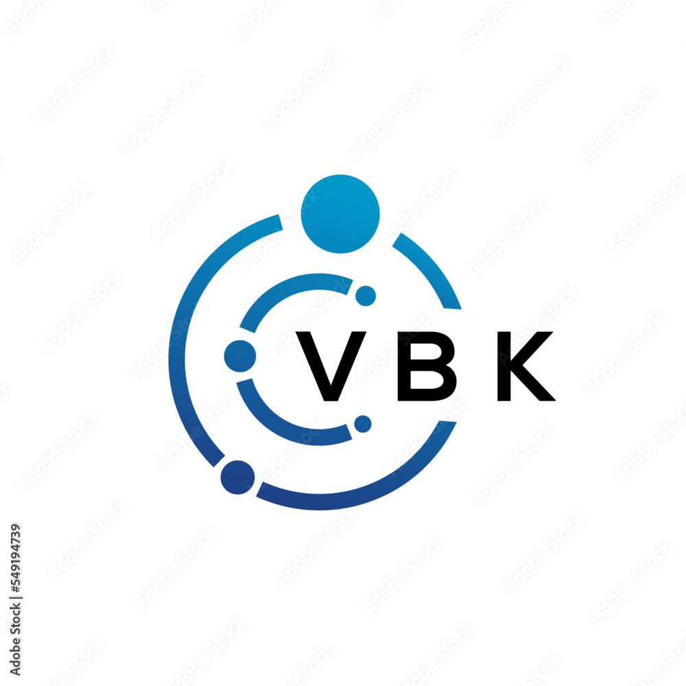 VBK letter technology logo design on white background. VBK creative initials letter IT logo concept. VBK letter design. VBK letter technology logo design on white background. VBK creative initials letter IT logo concept. VBK letter design.