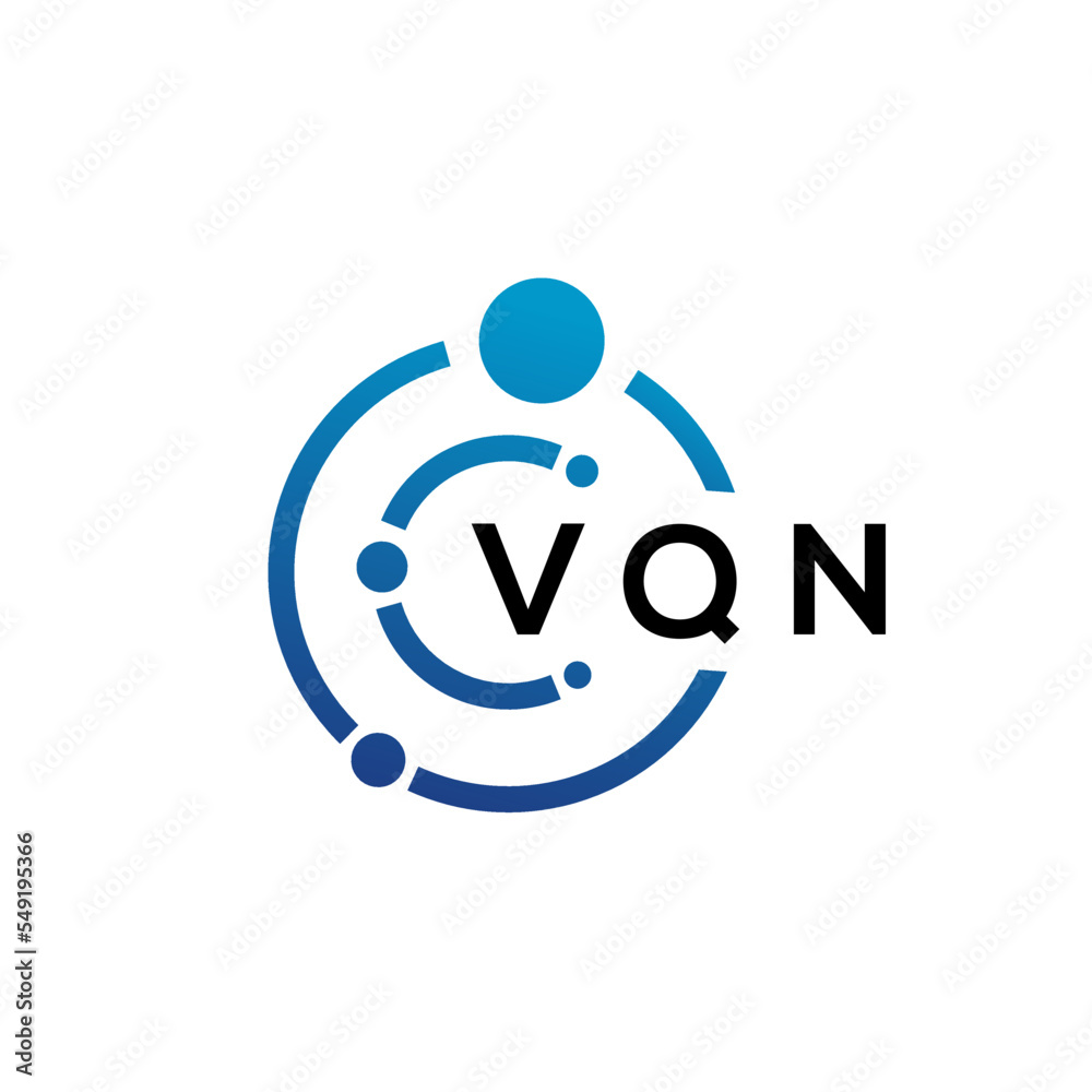 VQN letter technology logo design on white background. VQN creative initials letter IT logo concept. VQN letter design. VQN letter technology logo design on white background. VQN creative initials letter IT logo concept. VQN letter design.