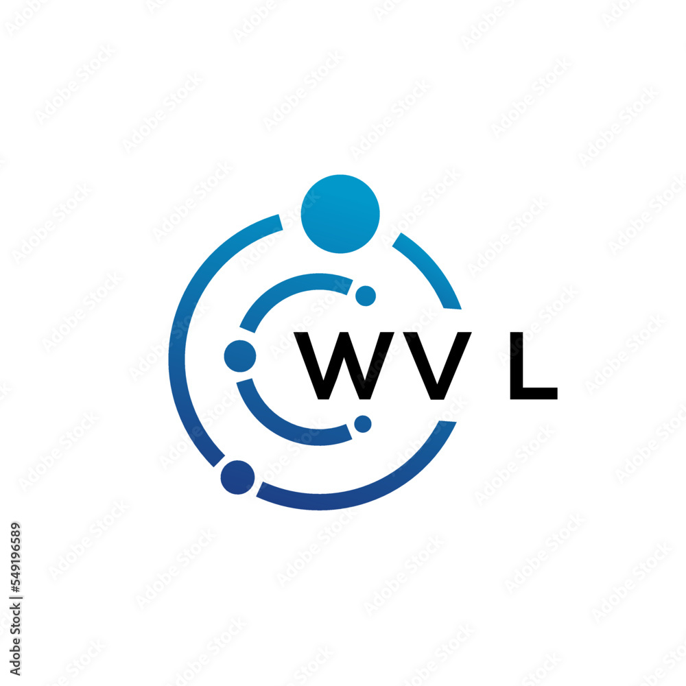 WVL letter technology logo design on white background. WVL creative initials letter IT logo concept. WVL letter design. WVL letter technology logo design on white background. WVL creative initials letter IT logo concept. WVL letter design.