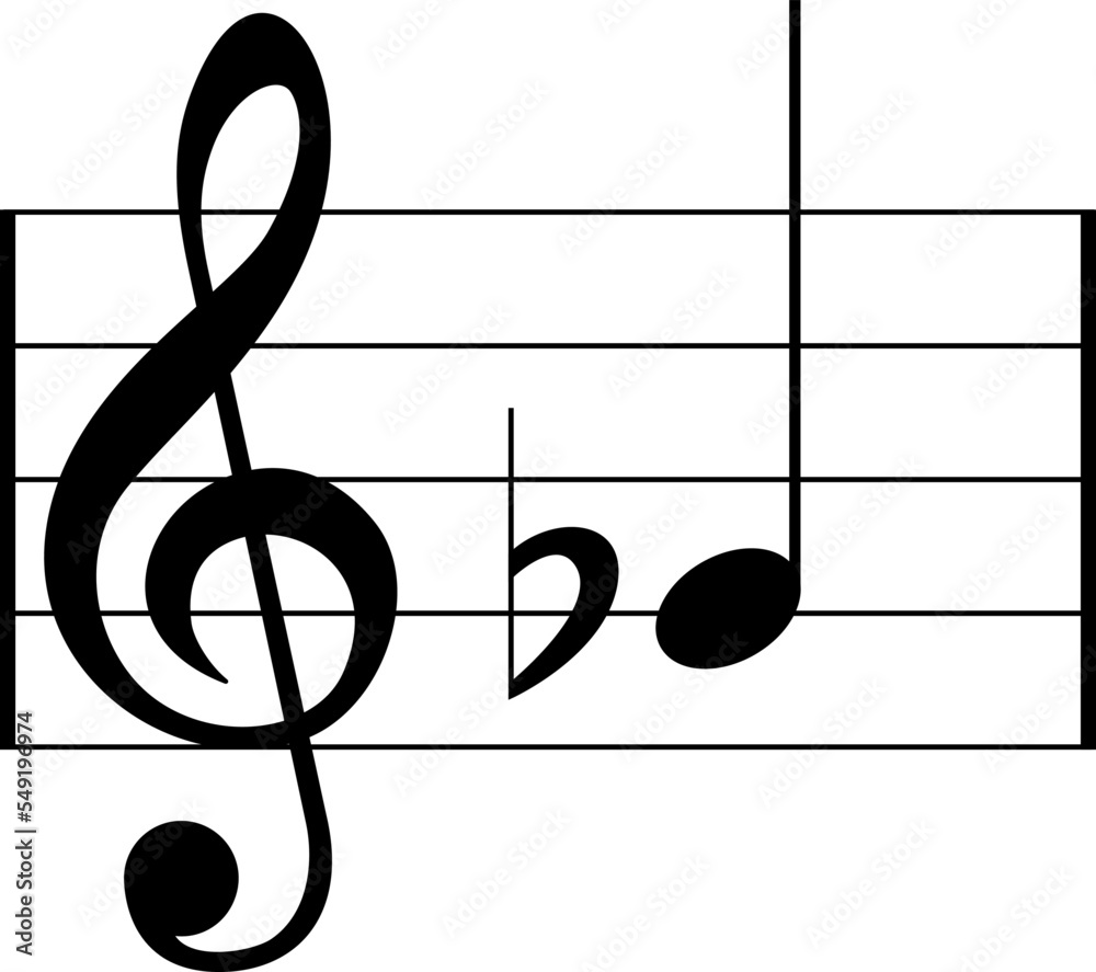 Musical Notes, Keys, Pauses and other symbols in the vector. A complete